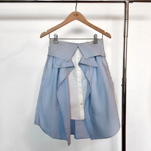 ICB Poplin Layered Button Up Skirt - Sz 0